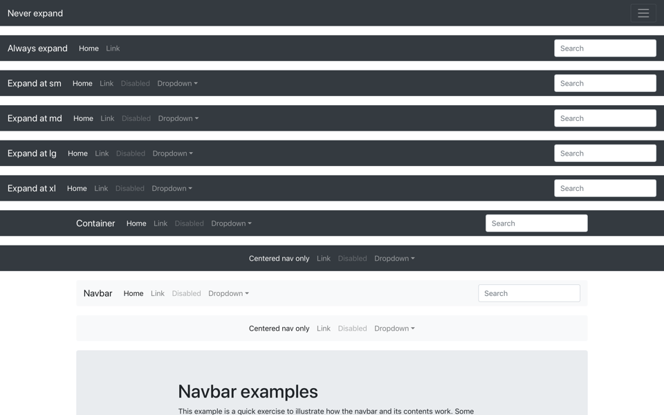 Navbar Template for Bootstrap